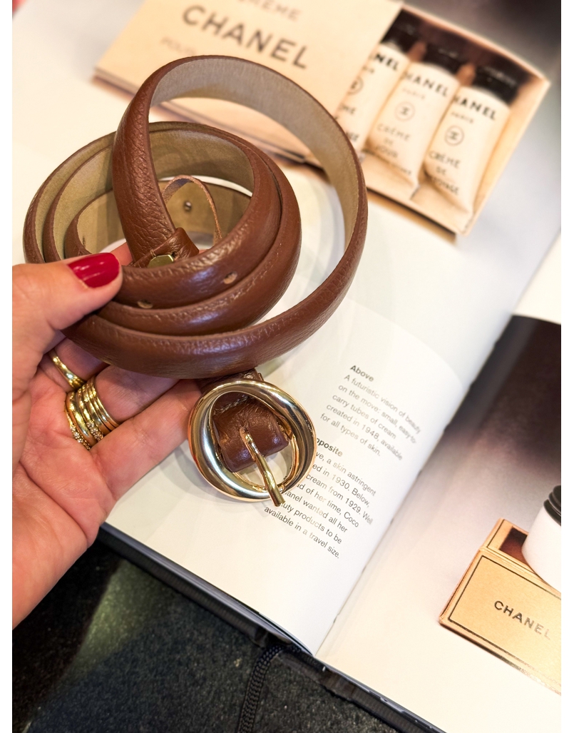 Cinto Couro Lina Café 