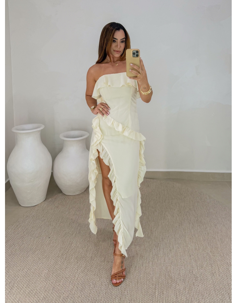 Vestido Midi Boho Off