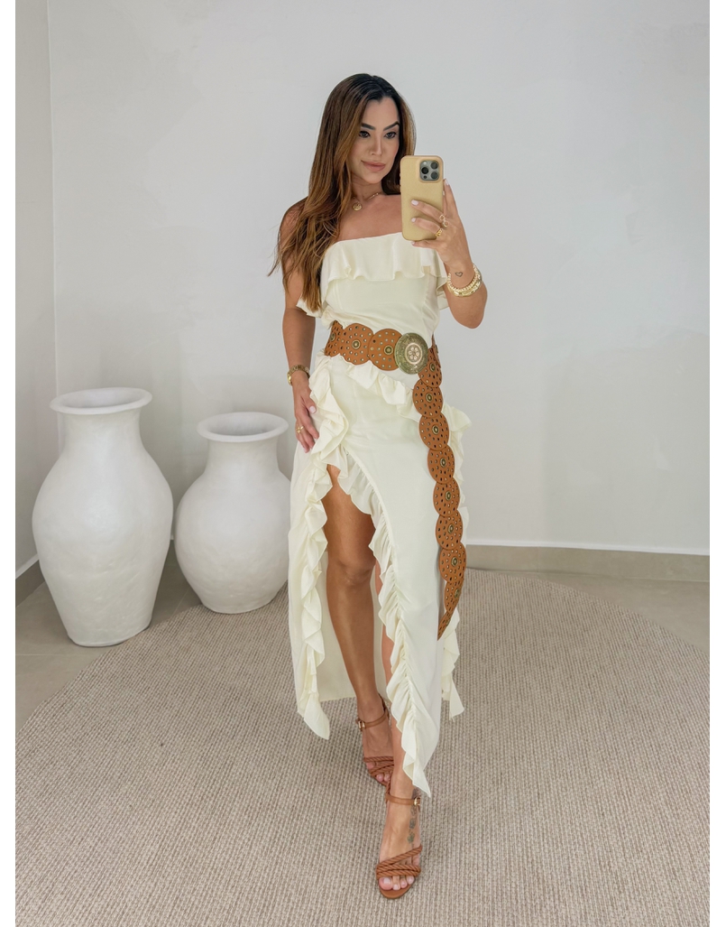 Vestido Midi Boho Off