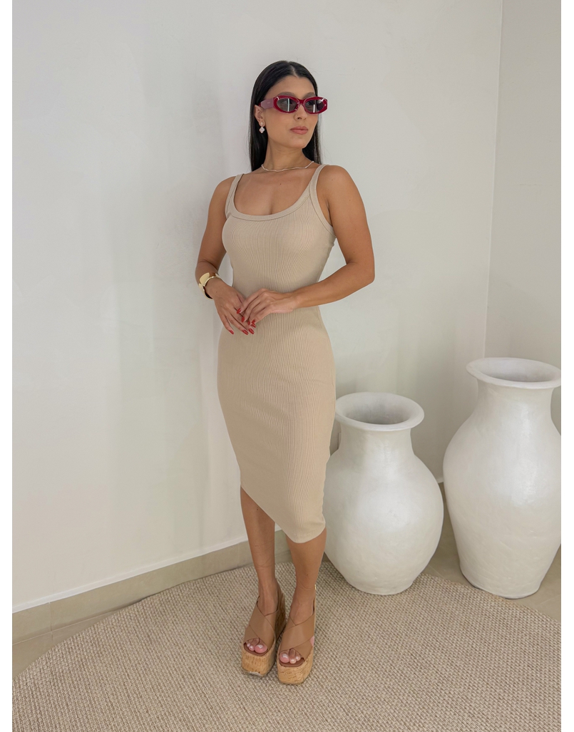 Vestido Regata Dinamarca Aveia