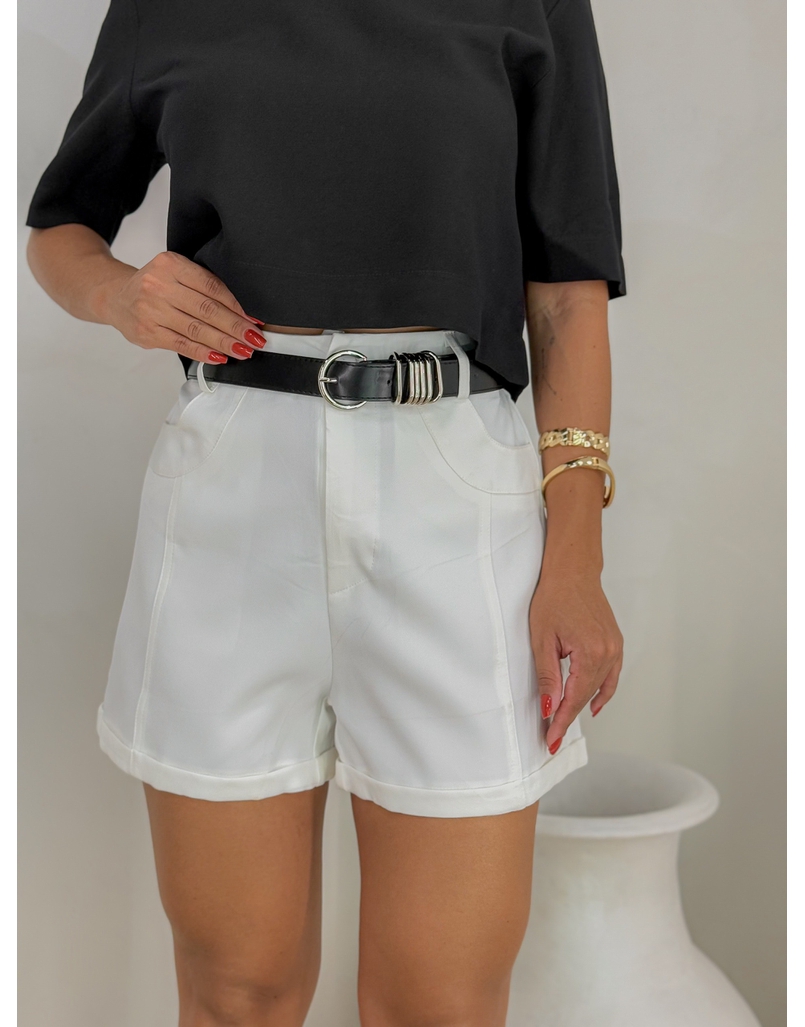 Short Cinto Luanda Branco 