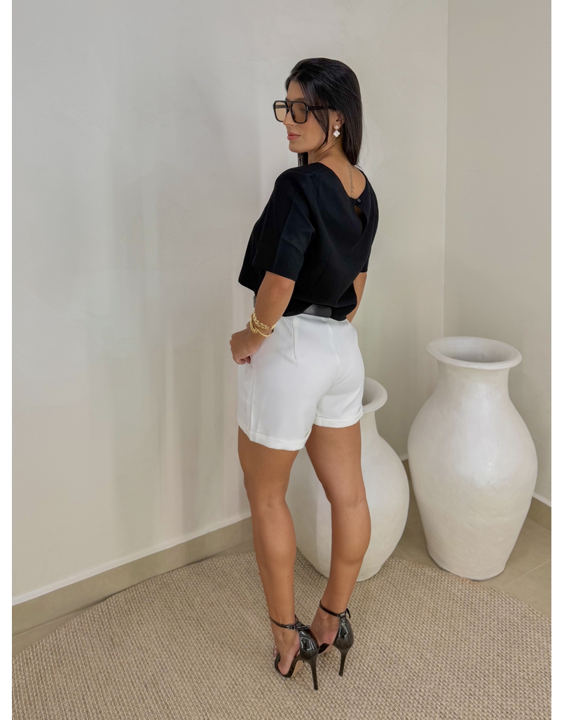 Short Cinto Luanda Branco 