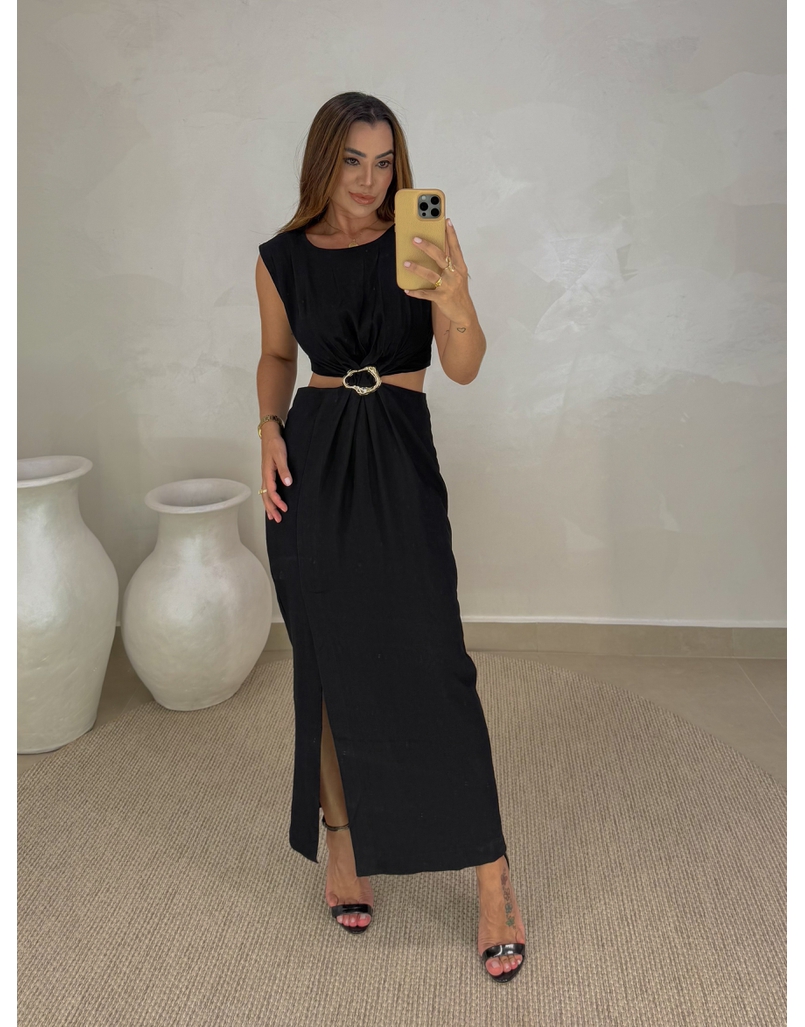 Vestido Midi Dubai Preto