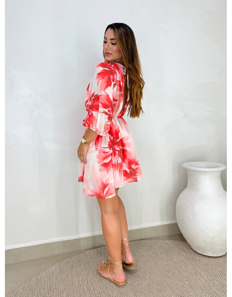 Vestido Estampado Taiti Rosa