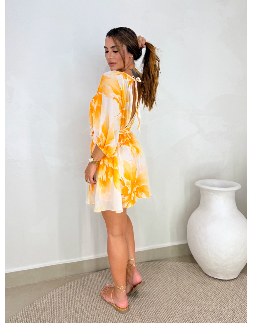 Vestido Estampado Taiti Amarelo