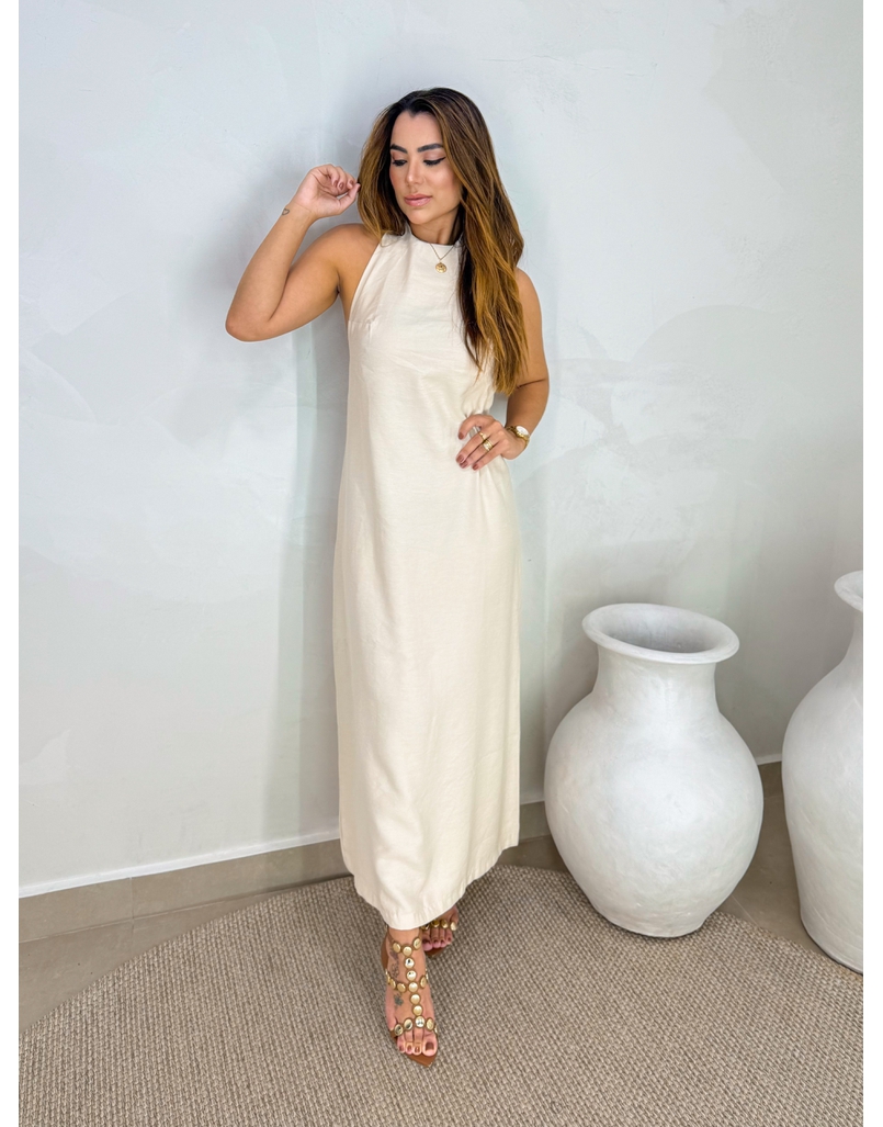 Vestido Frente Única Egito Areia