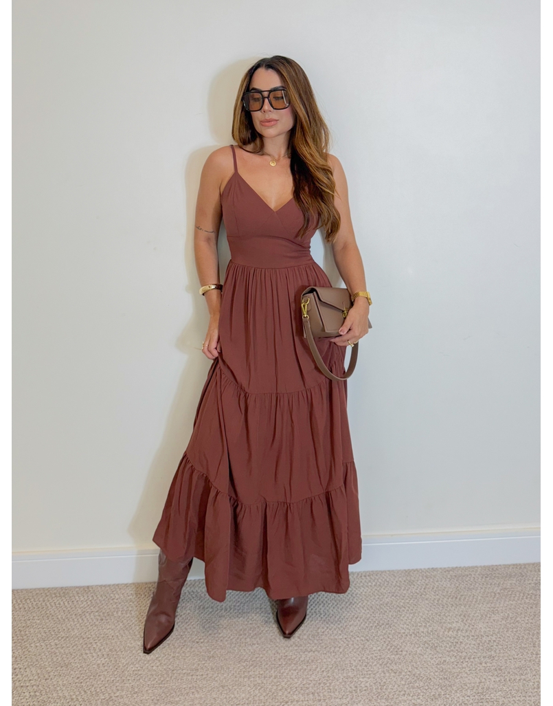 Vestido Midi Atenas Café