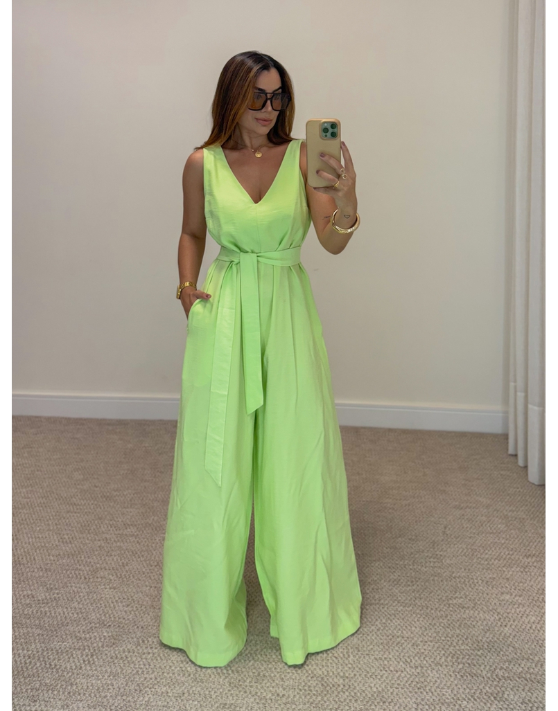 Macacão Pantalona Viena Lima