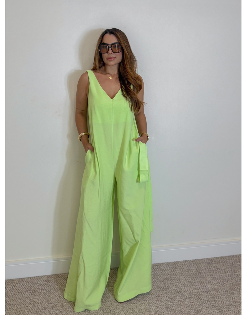 Macacão Pantalona Viena Lima