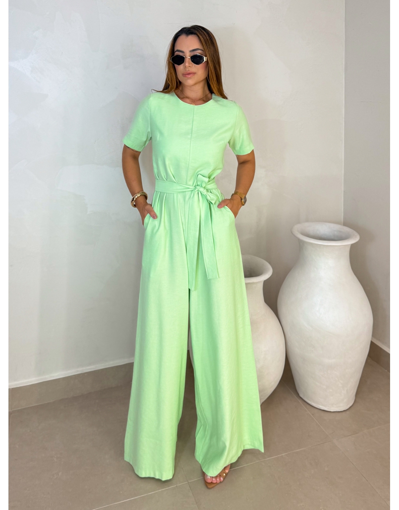 Macacão Manguinha Sabrina Verde