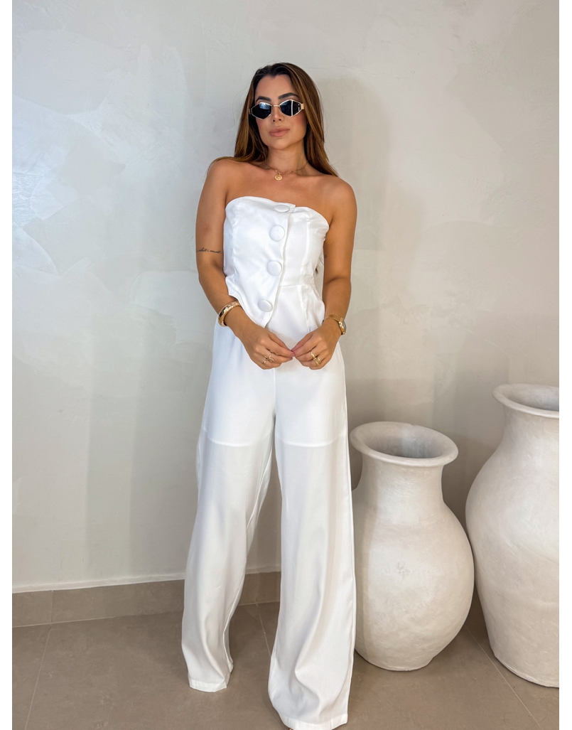 Macacão Argélia Branco