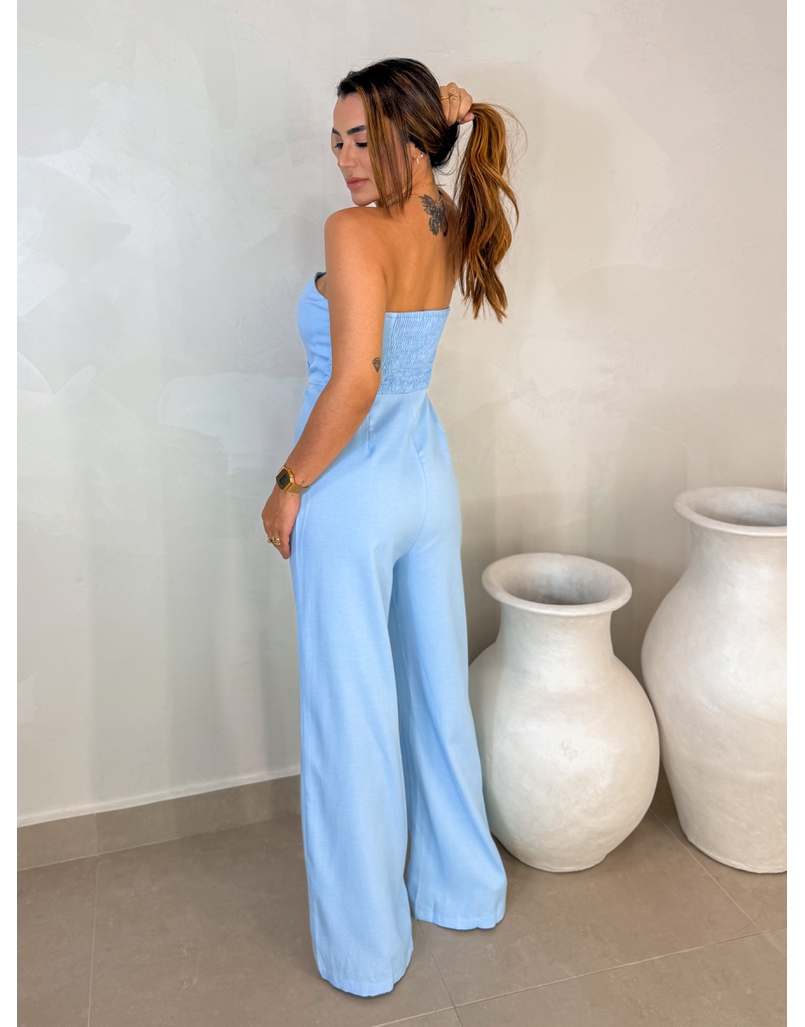 Macacão Argélia Azul