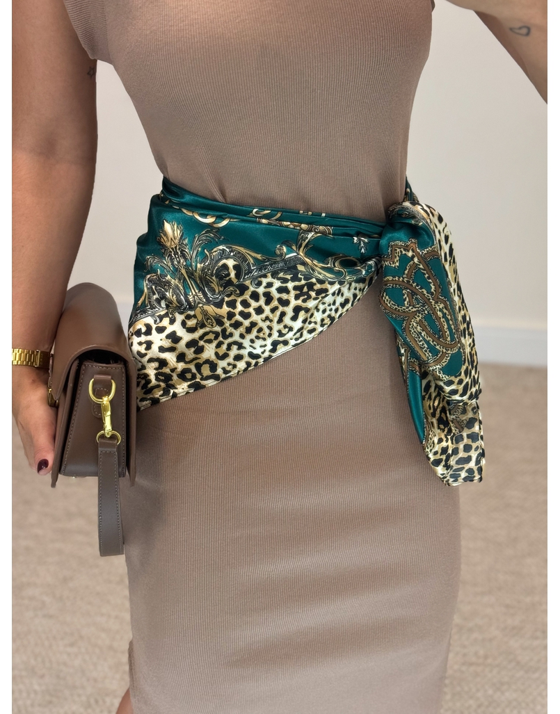 Lenço Cetim Corrente Verde