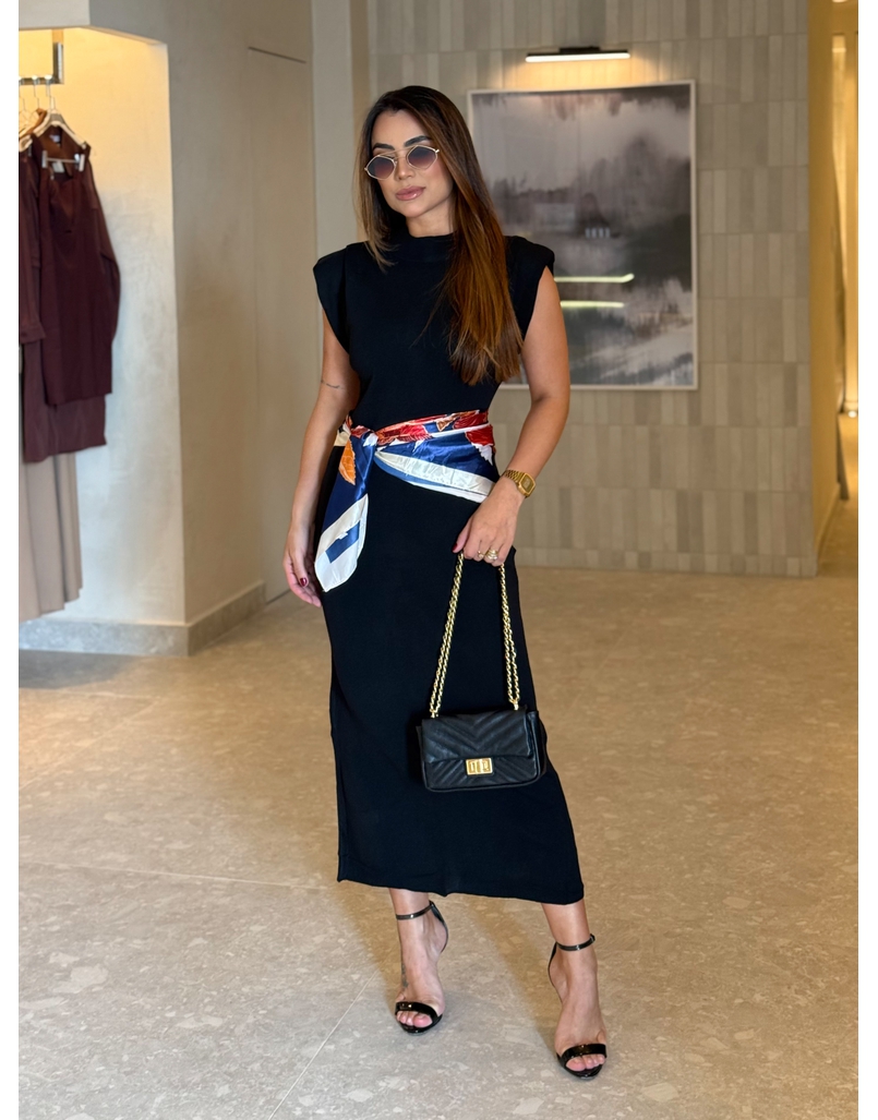 Vestido Muscle Tee Modal Preto