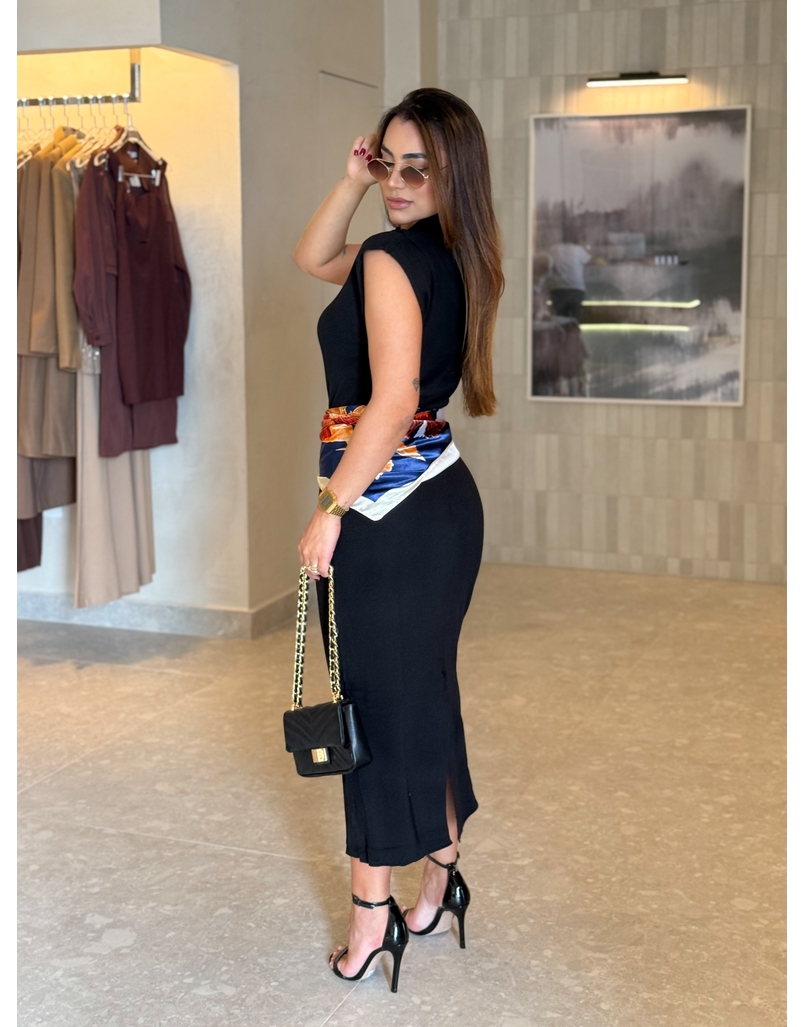 Vestido Muscle Tee Modal Preto