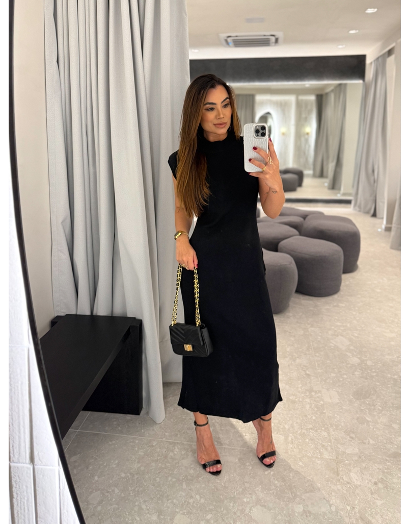 Vestido Muscle Tee Modal Preto