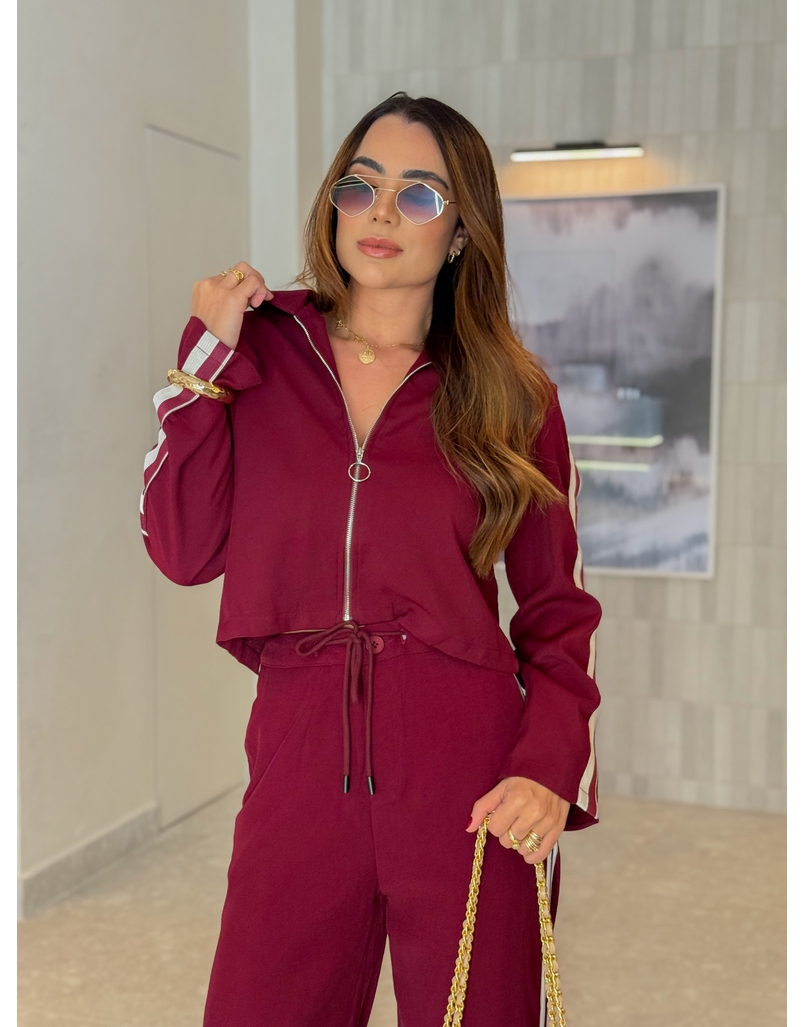 Jaqueta Zíper Jully Cereja