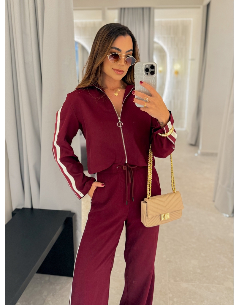 Jaqueta Zíper Jully Cereja