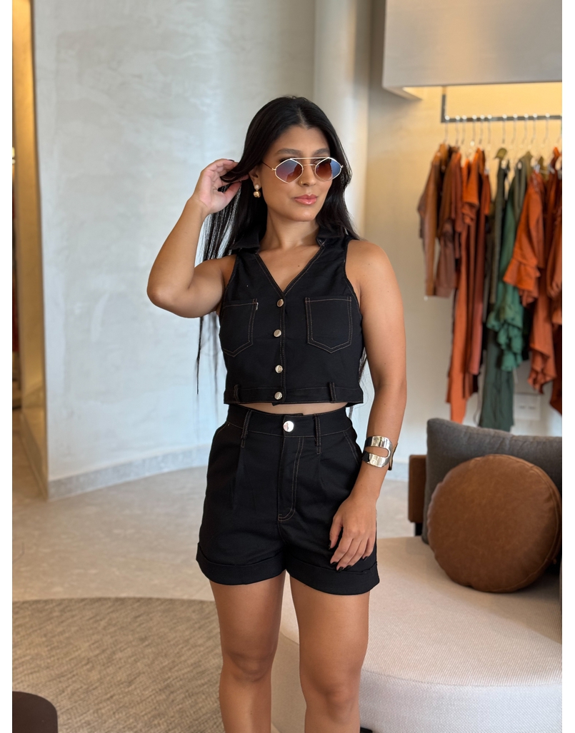 Conjunto Sarja Porto Preto