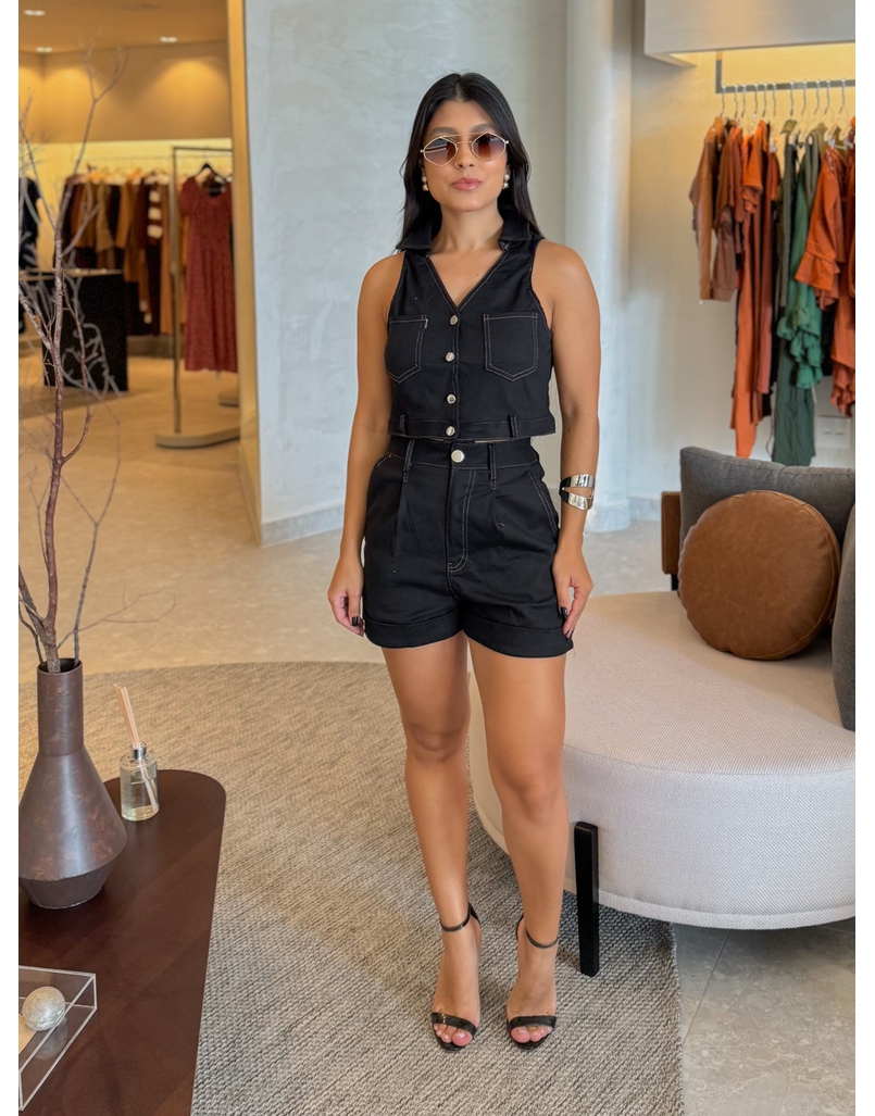 Conjunto Sarja Porto Preto