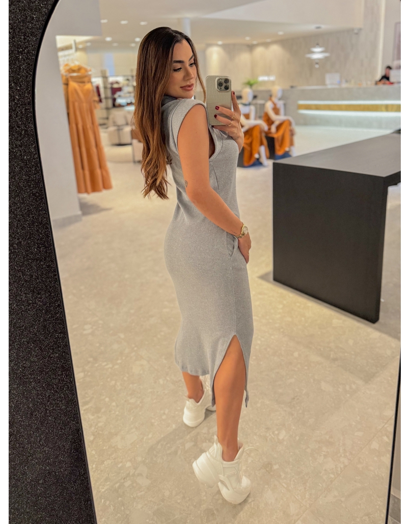 Vestido Canelado Muscle Tee Mescla