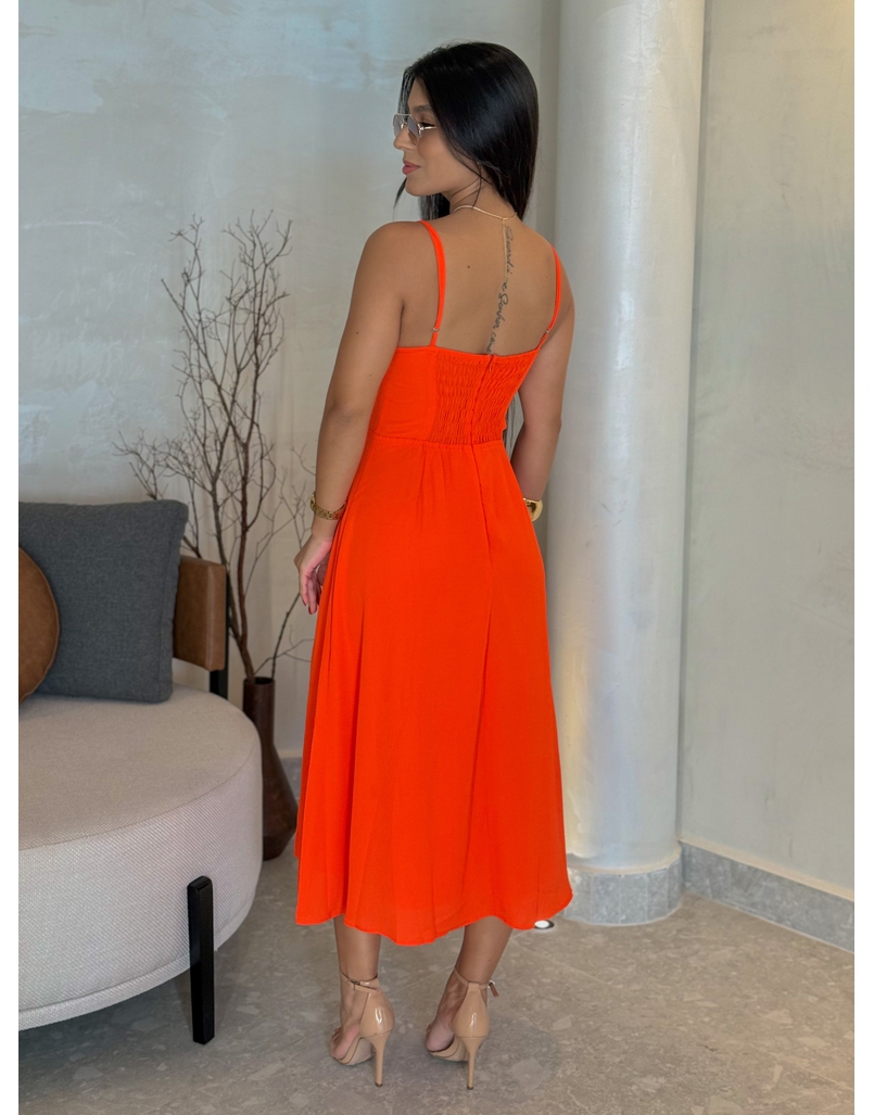 Vestido Meia Taça Lais Laranja