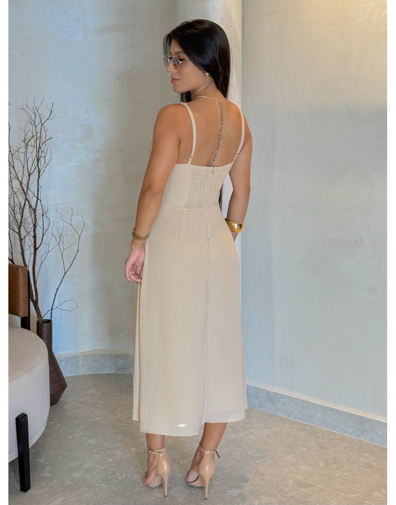 Vestido Meia Taça Lais Cappuccino 