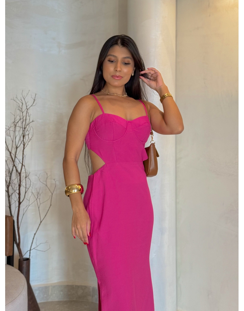 Vestido Meia Taça Emmy Pink