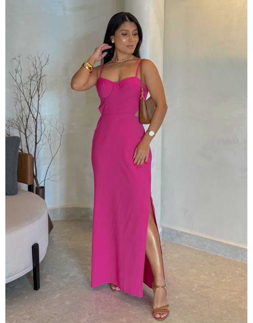 Vestido Meia Taça Emmy Pink