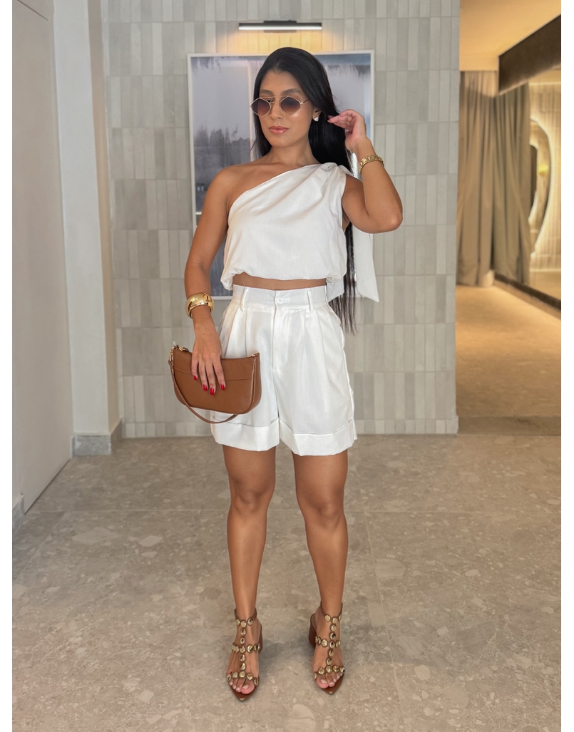 Conjunto Short Argentina Branco