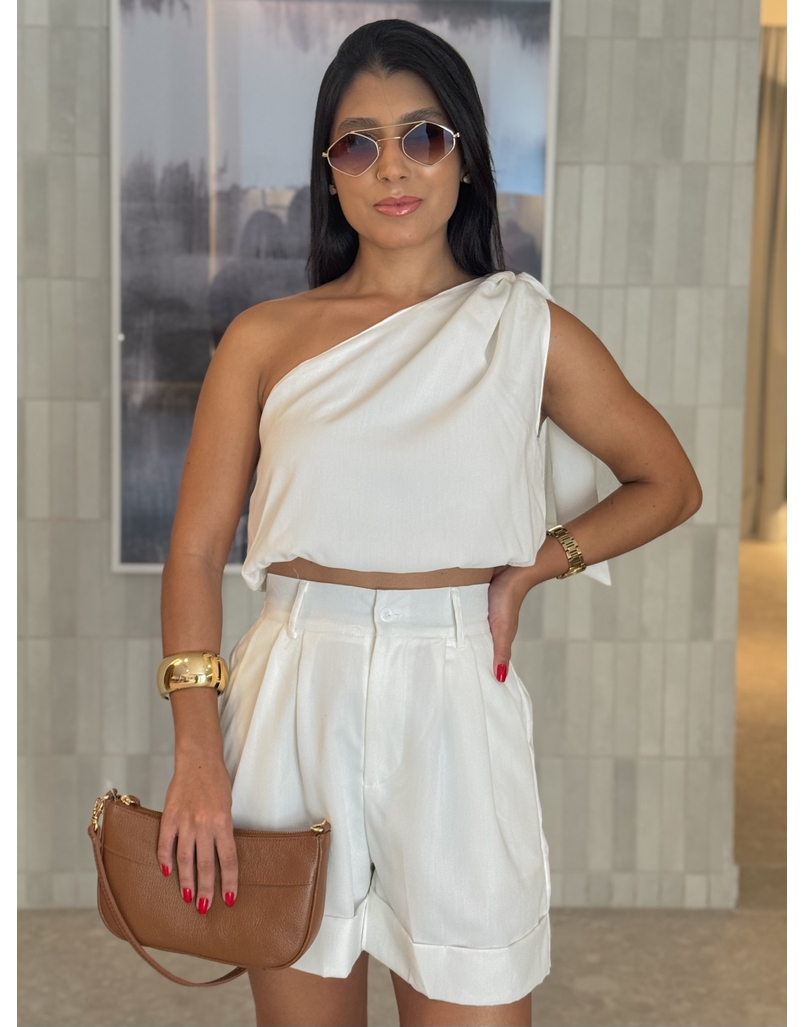 Conjunto Short Argentina Branco