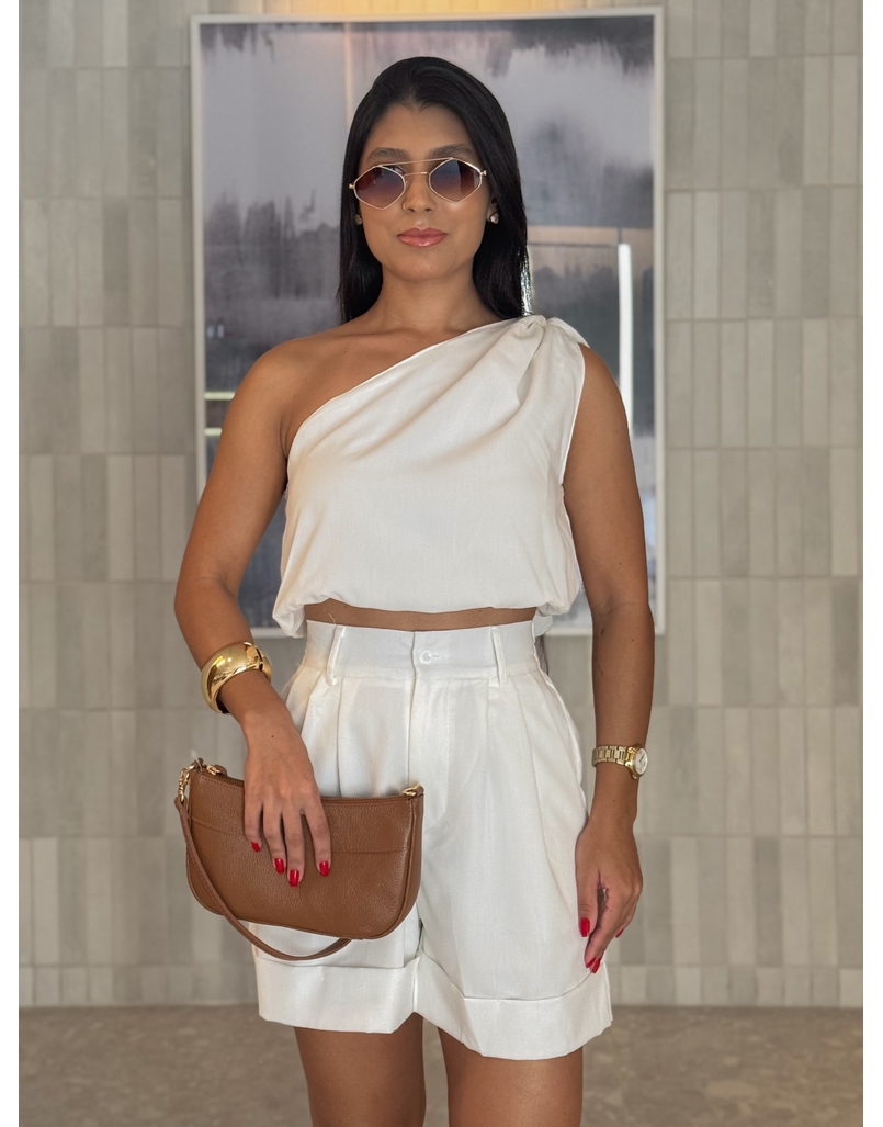 Conjunto Short Argentina Branco