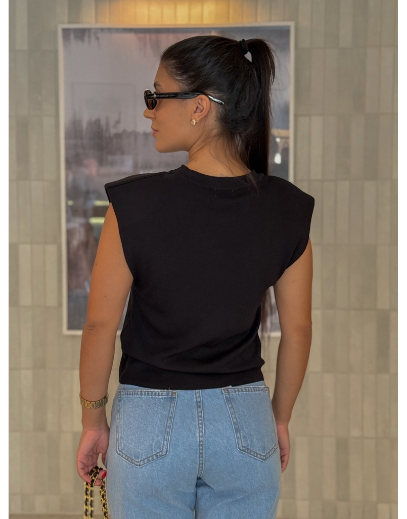 Blusa Muscle Tee Modal Light Preto