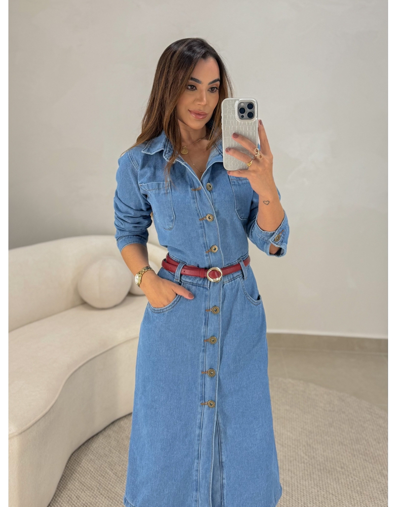 Vestido Midi Jeans Kate 