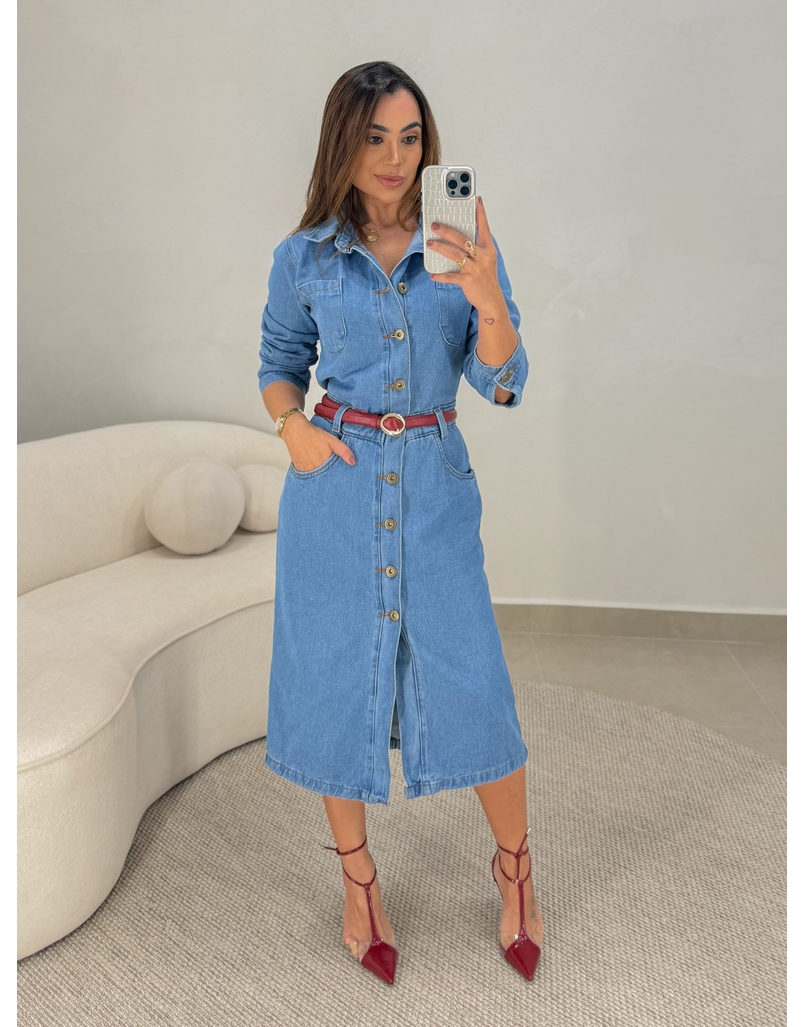 Vestido Midi Jeans Kate 