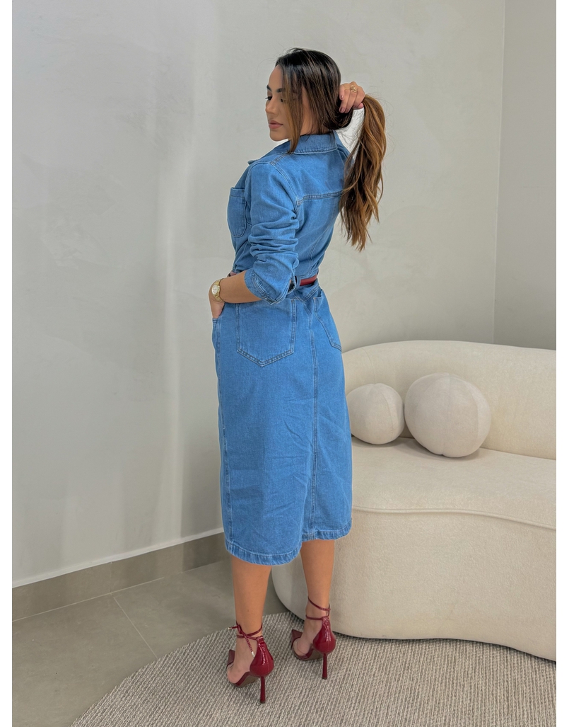 Vestido Midi Jeans Kate 