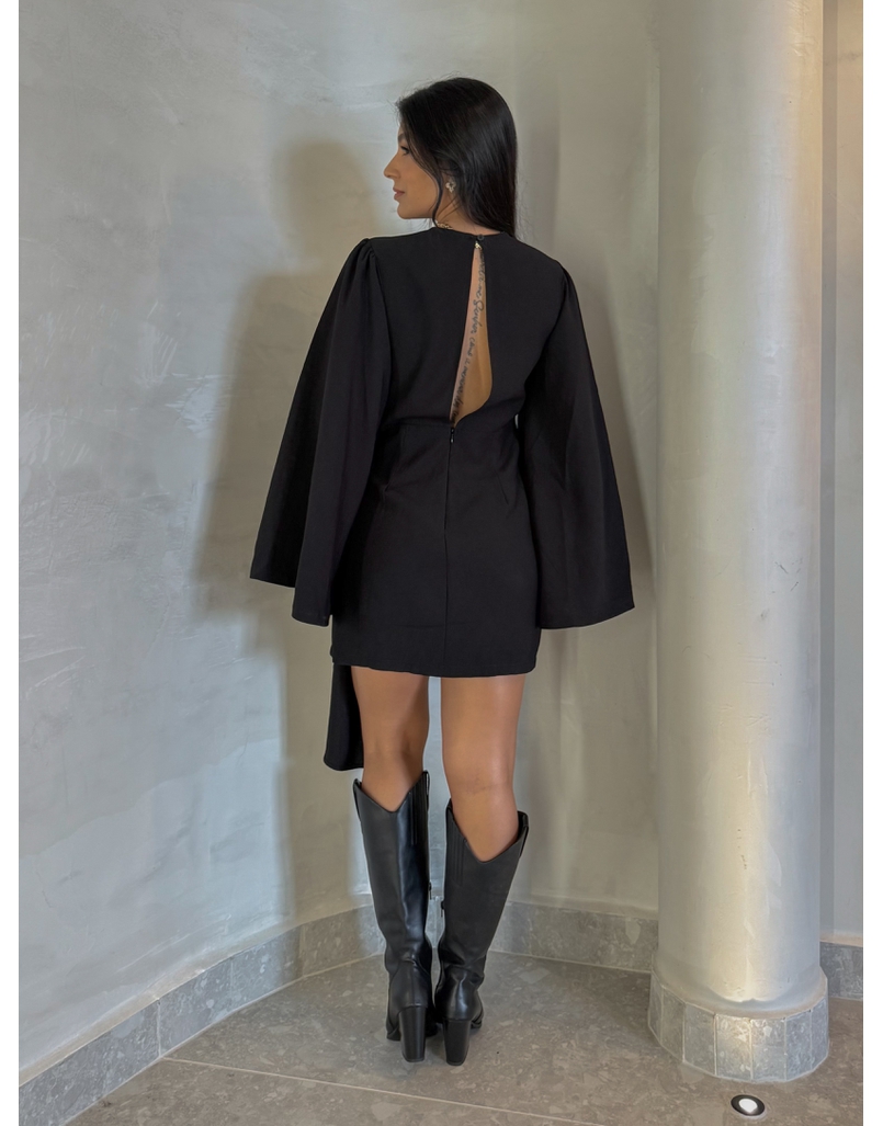 Vestido Manga Anitta Preto