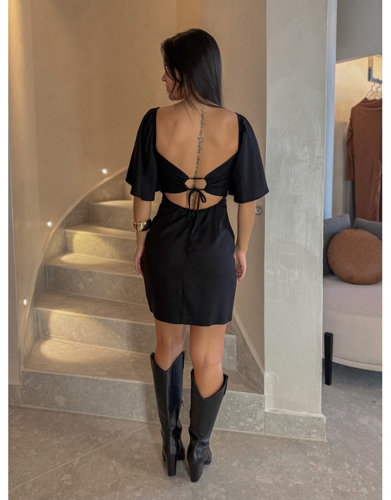 Vestido Manga Joice Preto 