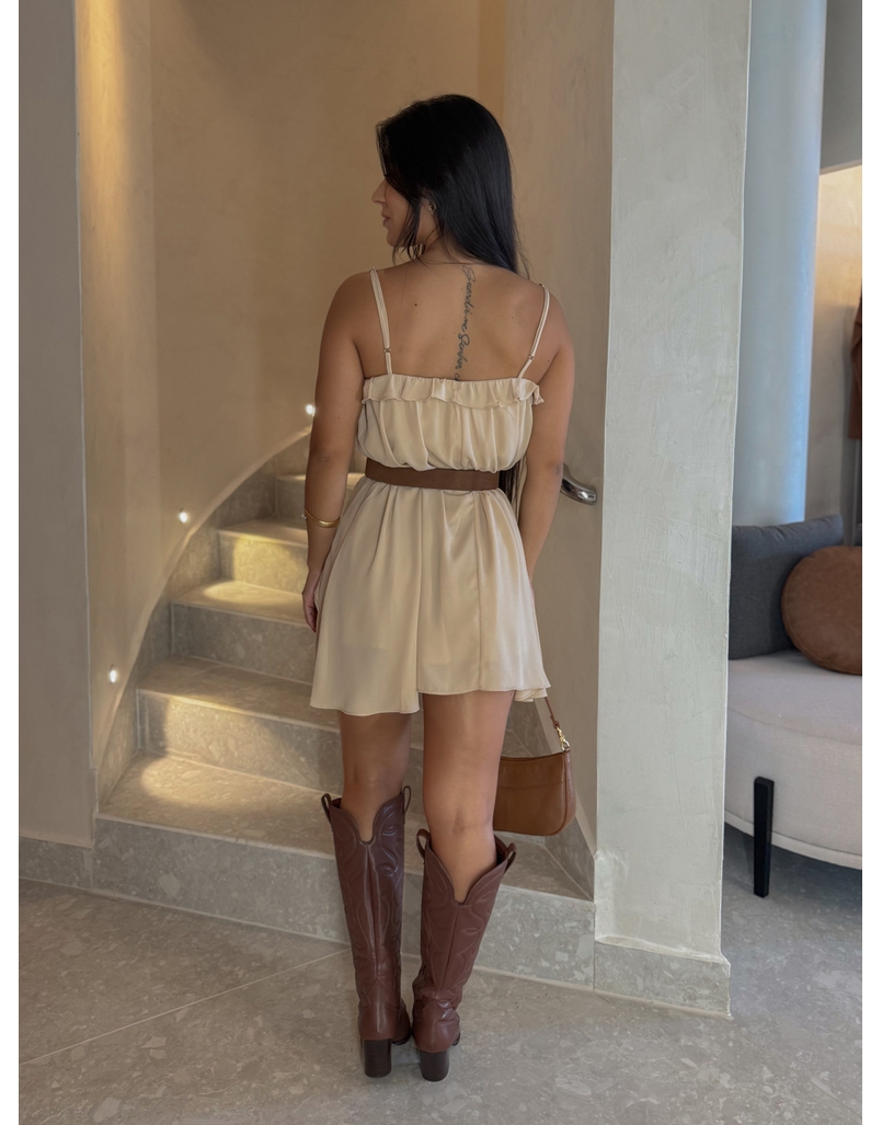 Vestido Bata Carla Areia