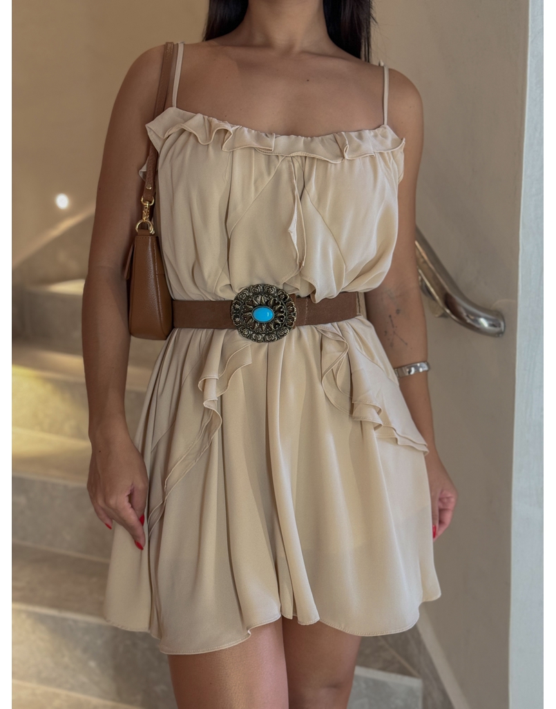 Vestido Bata Carla Areia