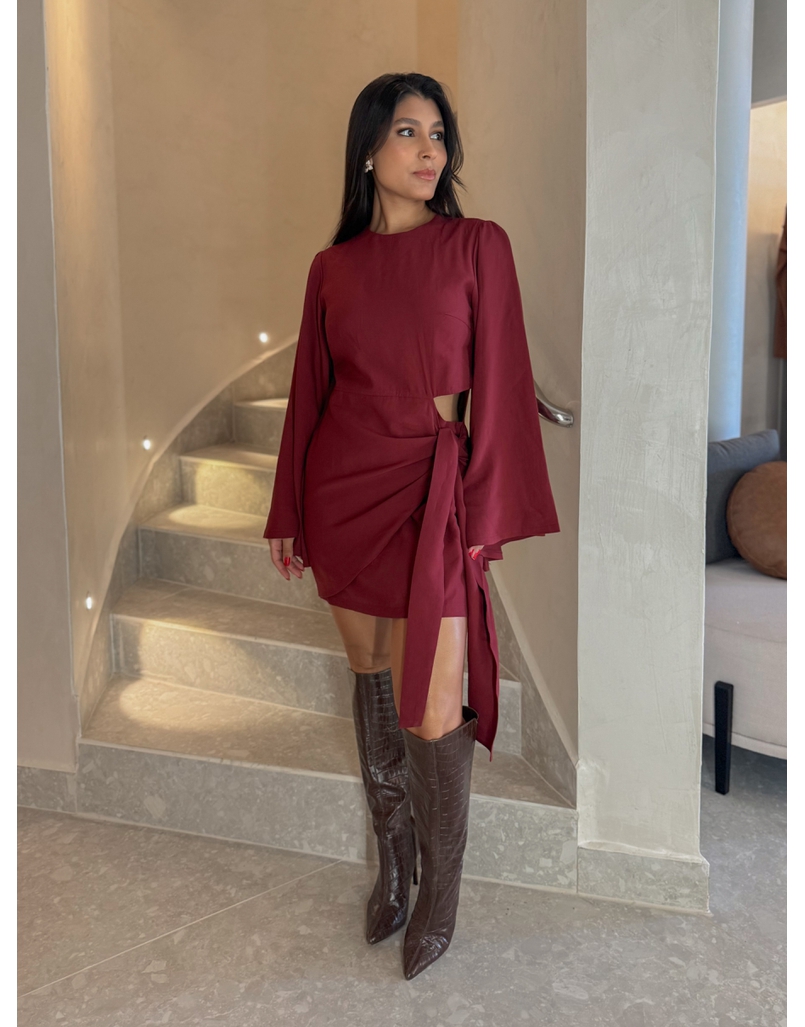 Vestido Manga Anitta Cereja 