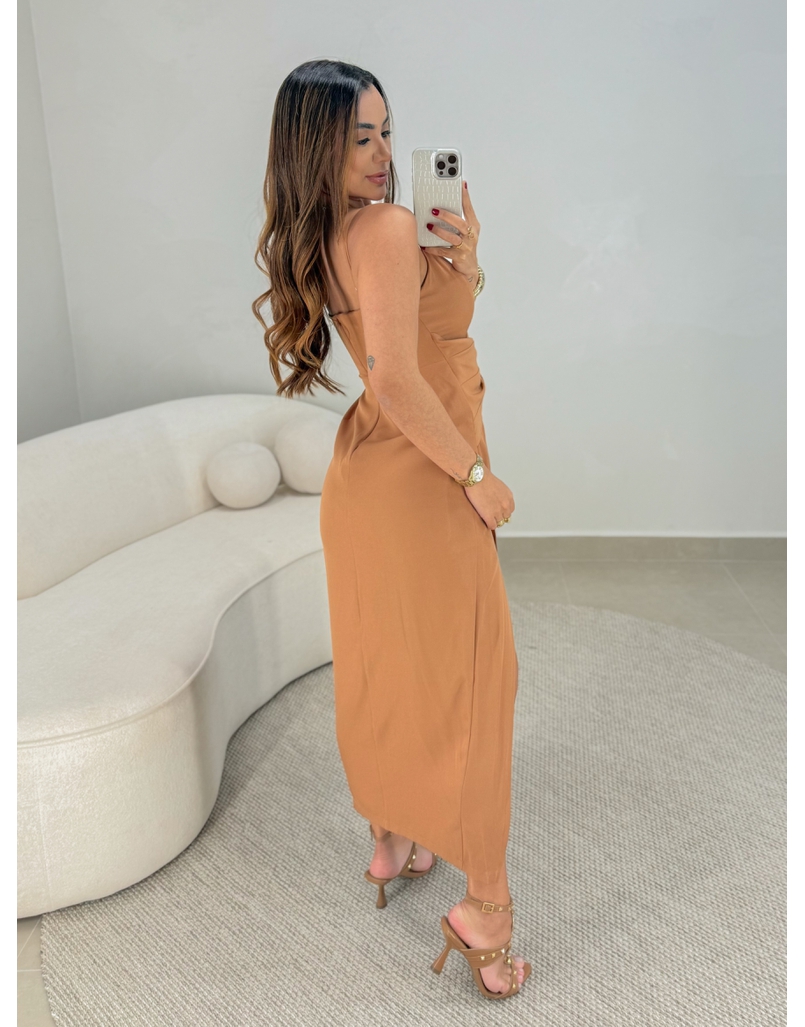 Vestido Midi Caroline Caramelo 