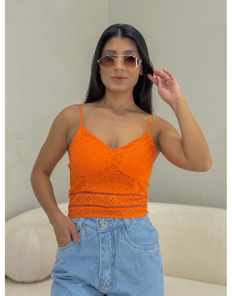 Cropped Laise Mila Laranja