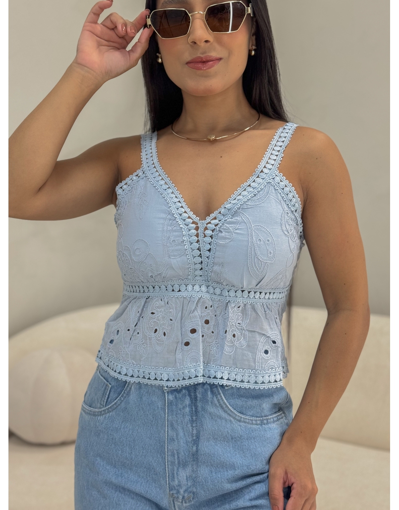 Blusa Alcinha Laise Azul