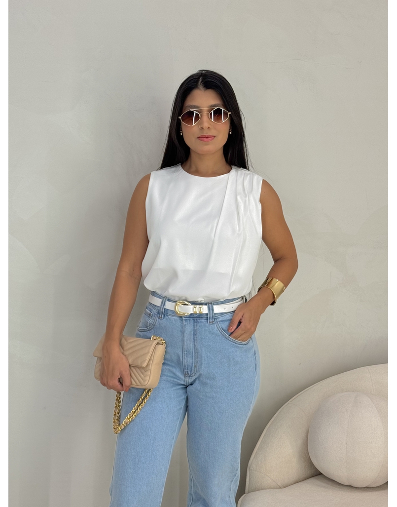 Blusa Regata Ana Branca