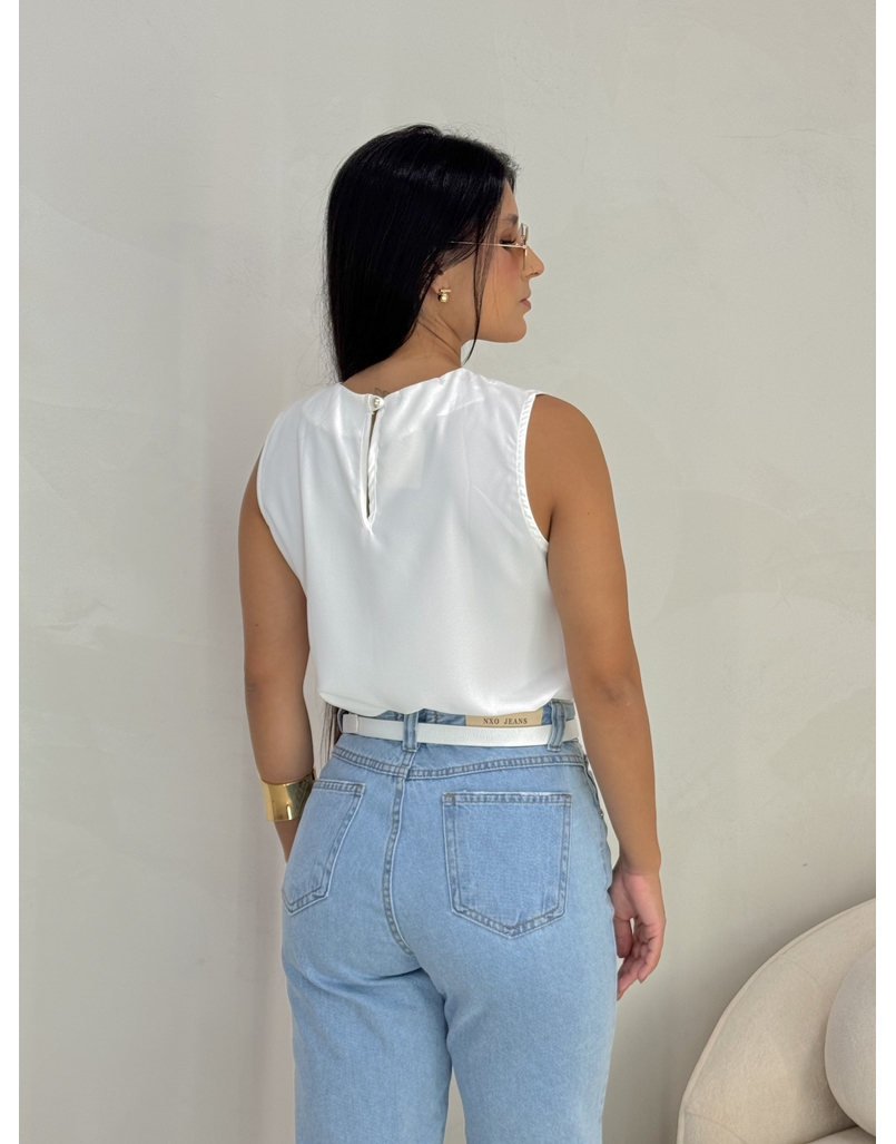 Blusa Regata Ana Branca