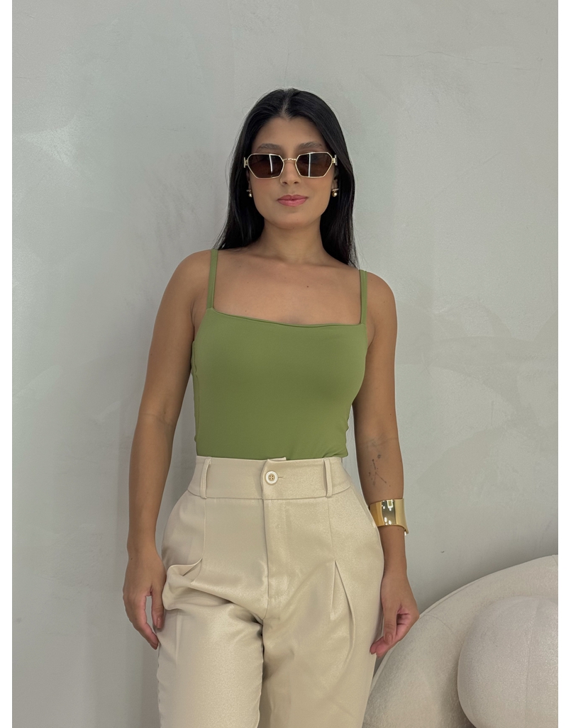 Body Poliamida Alcinha Verde