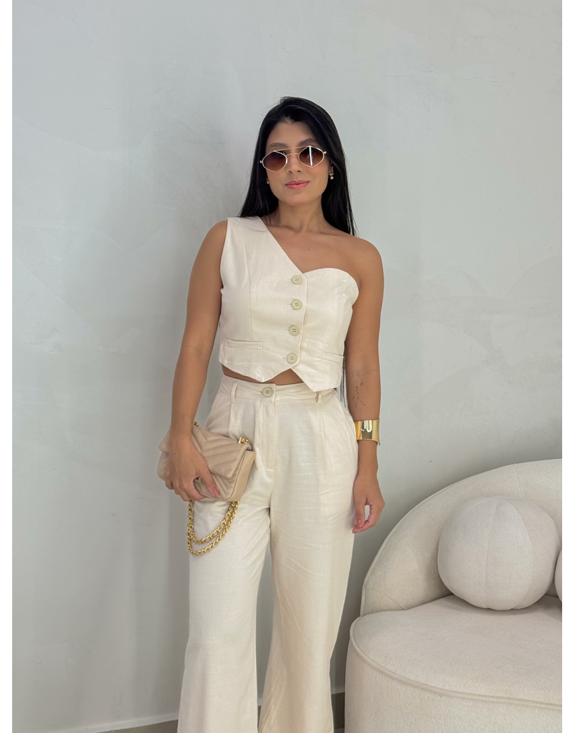 Conjunto Calça Cássia Areia