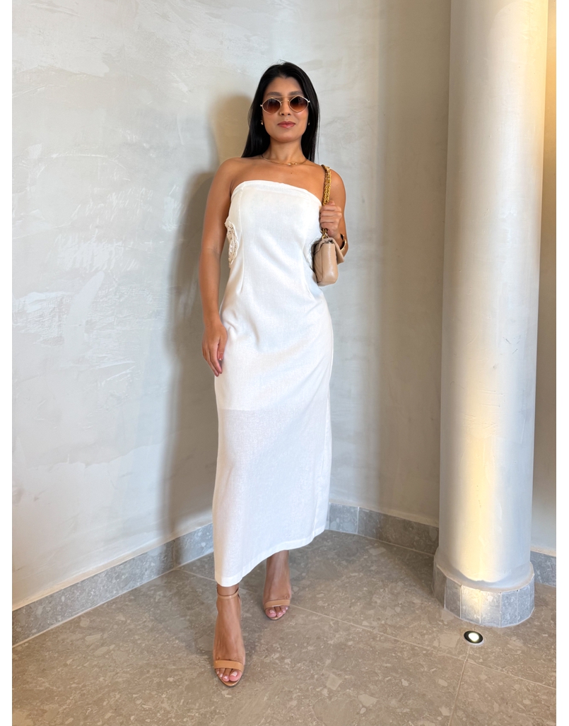 Vestido Linho Milão Off