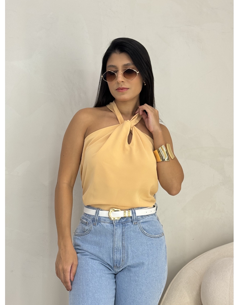 Blusa Detalhe Nó Cappuccino